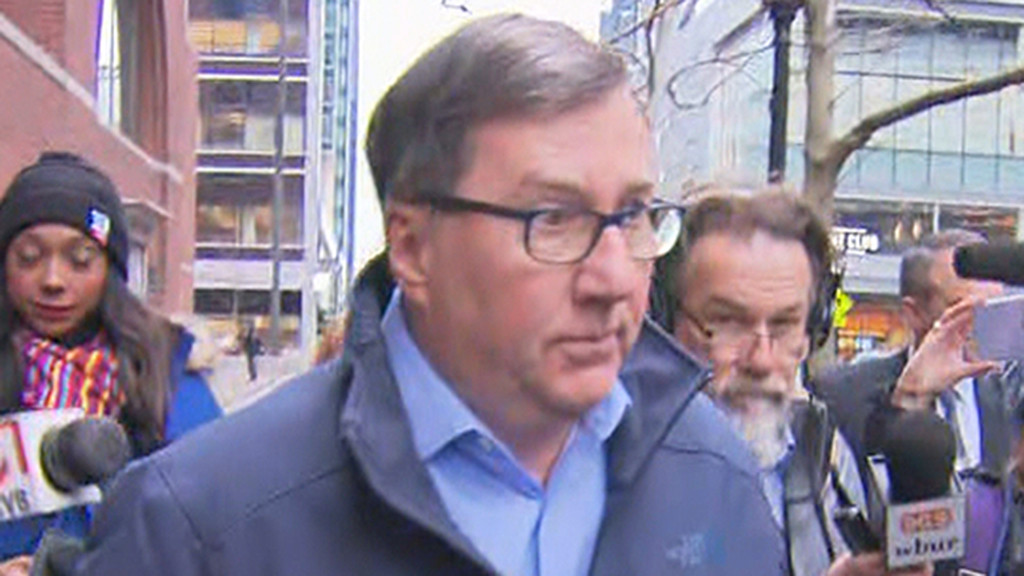 Democrat state Rep. David Nangle (D-Mass.) has been arrested on a string of corruption charges and is facing decades in prison if convicted on dozens of charges including brand fraud and making false statements.
