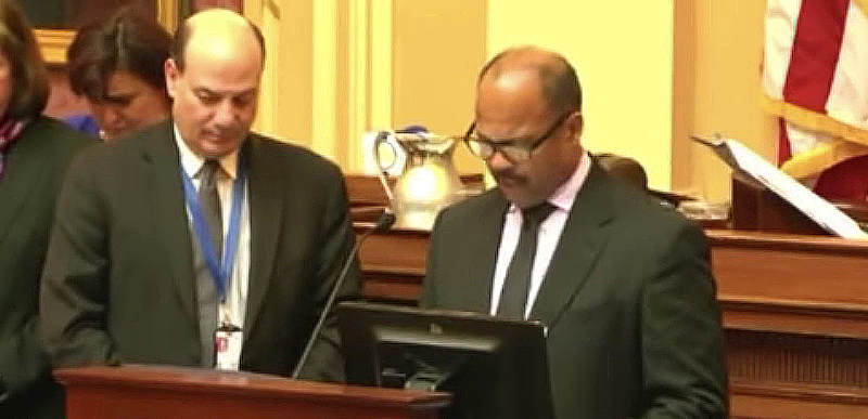 State Democrats stormed out of the Virginia House chamber Tuesday after a black pastor condemned abortion and proclaimed "all life is precious and worthy of a chance to be born," through prayer.