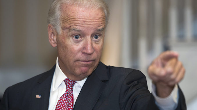 Joe Biden says all men and women are created equal by 'the thing'