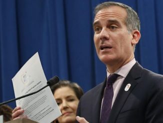 Los Angeles Mayor Eric Garcetti slams Trump and warns of at least two more months of lockdown