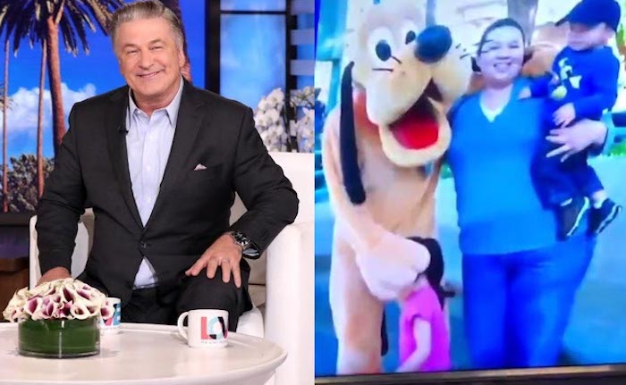 Alec Baldwin took over as host of The Ellen Show Tuesday and played a sexually suggestive clip of children groping adults and Disney mascots, leaving many viewers uncomfortable.