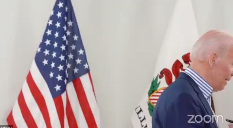 Joe Biden caught walking off camera during live town hall event