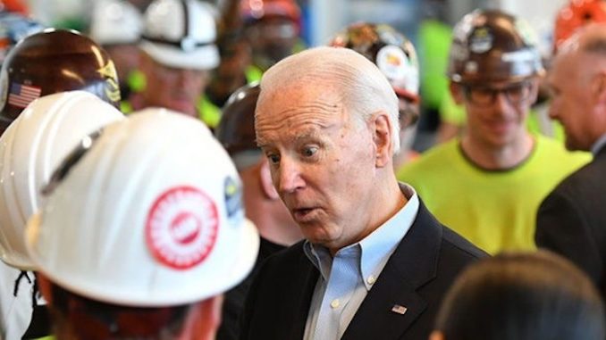 Joe Biden, the Democrat presidential frontrunner, clashed with a group of construction workers on Tuesday, at points swearing, leveling insults, and pointing his finger in a man's face, as well as twice ordering another worker to "shush".