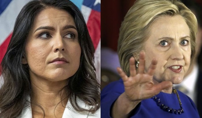 Rep. Tulsi Gabbard must be a "Russian asset" because she is anti-war and anti-regime change, according to the twisted logic of Hillary Clinton's lawyers.