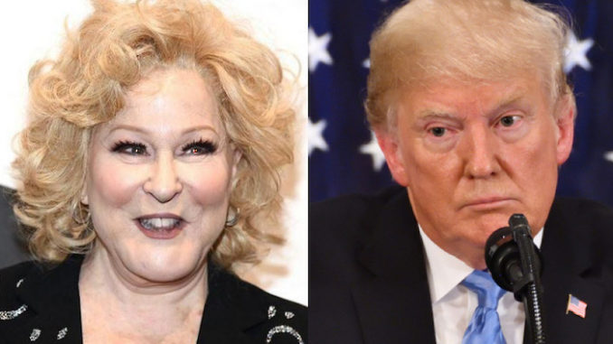 Bette Midler says President Trump has 30,000 corpses on his hands