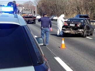 A courier carrying coronavirus "samples" driving a Honda Civic without bio-hazard signs crashed on the Interstate I-195 in Seebonk, Mass, near the Rhode Island border on Tuesday morning, according to CBSN Boston.