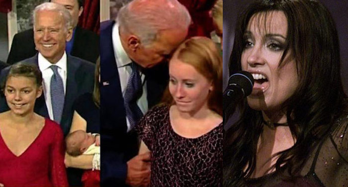 Former vice president Joe Biden's behavior around children is not "normal", according to singer-songwriter Meredith Brooks who says that as a child victim of molestation herself, seeing the way Biden touches children makes her "blood curl."