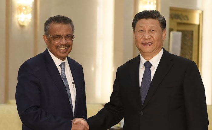 China praises W.H.O. for doing a good job on coronavirus
