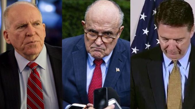 Rudy Giuliani says what Comey and Brennan attempted against Trump was as close to 'treason' as you can get