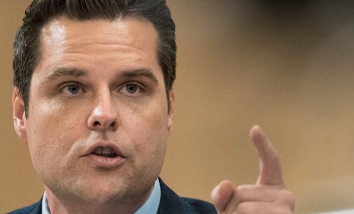 Rep. Matt Gaetz drafts new bill to strip Big Tech's immunity from prosecution