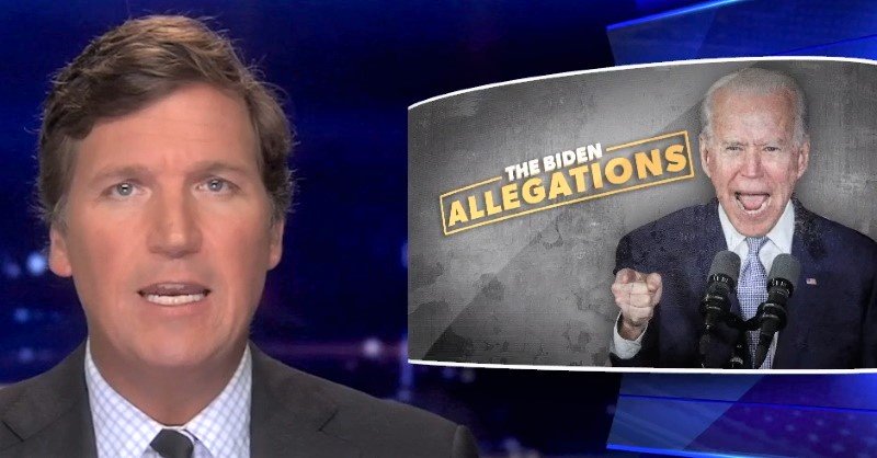 Fox News host Tucker Carlson urges caution on Tara Reade allegations