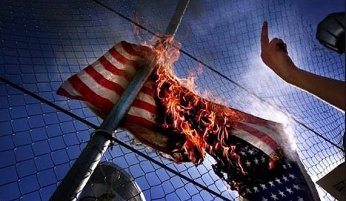 Four homes in the Sungarden, Citrus Heights neighborhood in California were reportedly targeted by arsonists on Saturday. Each of them was proudly flying an American flag.