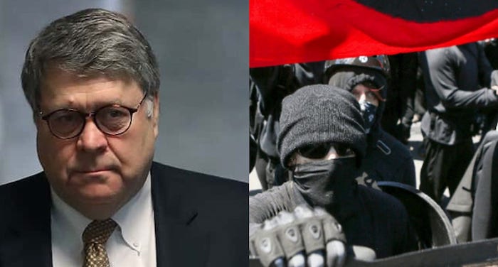 AG Barr creates task force to take down anti-government extremists such as Antifa