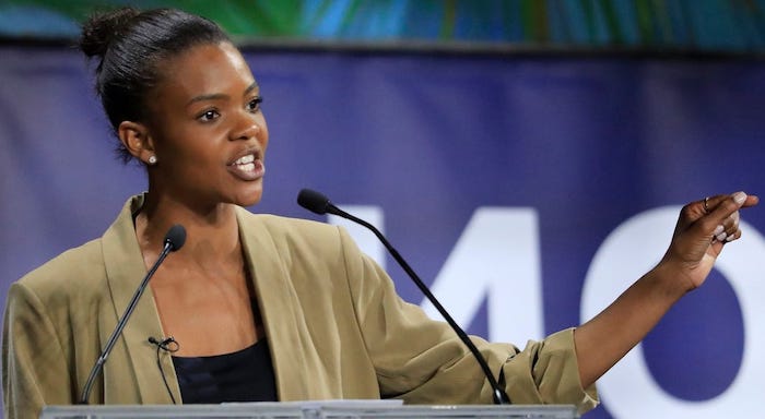The "arrogant Left" has created "mob rule" by "bullying every celebrity" into virtue-signaling acceptable left-wing positions, according to Candace Owens, who warns the ploy will backfire in the election because "the mob doesn't step into the voting booth with you."