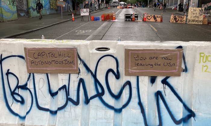 Leftist rioters are now claiming to have seceded from the United States of America, occupying six city blocks in Seattle’s Capitol Hill neighborhood.