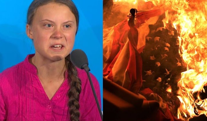 Teenage climate activist Greta Thunberg has been watching the violent riots that have exploded across the United States the past week and has declared that "global structural change" is needed in response.
