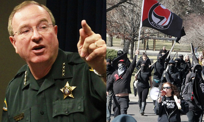 Polk County Sheriff Grady Judd has delivered a strongly worded message for Antifa thugs traveling to his community intent on causing chaos.