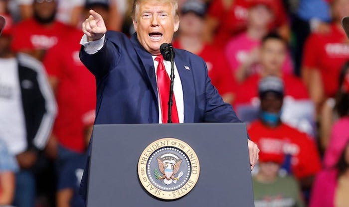 President Trump declares that anyone who burns the U.S. flag should be sent to jail for one year