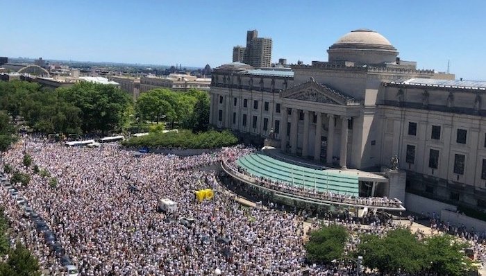 Thousands of Black Lives Matter trans activists gather in Brooklyn as party goers in Hamptons are threatened for not socially distancing