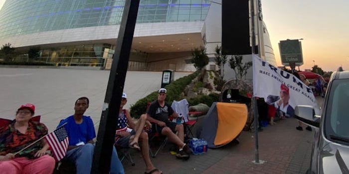 Tulsa mayor issues curfew as Trump supporters gather for Oklahoma rally