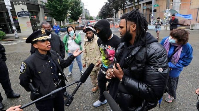 The “warlord” of Seattle’s Capitol Hill Autonomous Zone, Raz, has announced that he has established diplomatic ties with the Seattle Mayor’s office and Fire Department in the form of daily meetings.