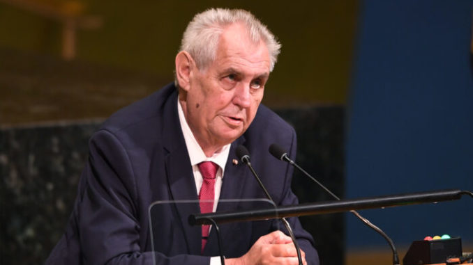 Czech president Milos Zeman