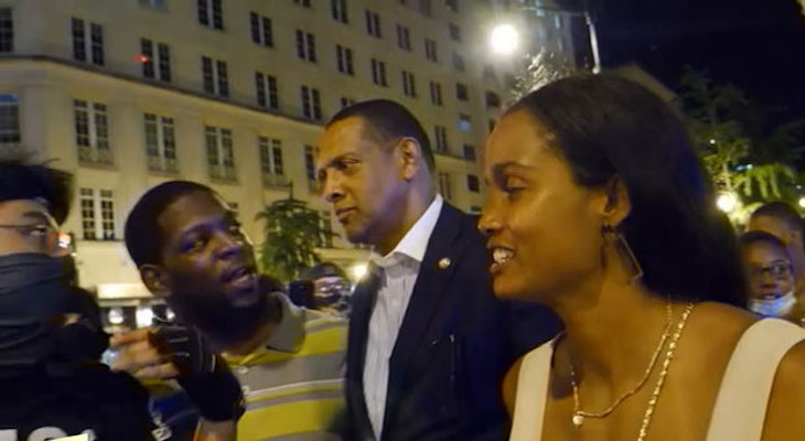 Vernon Jones viciously attacked by BLM thugs outside of the White House