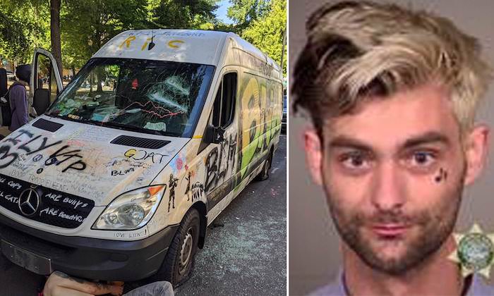 A Black Lives Matter rioter who was arrested in Washington DC on Saturday has also been distributing food, water and medical supplies to rioters in cities across the country in recent months, according to police, as they revealed they are looking into whether radical agitators and groups are being funded to travel to hotspots.