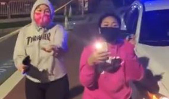 Angry leftists chant 'f Trump' outside Walter Reed hospital