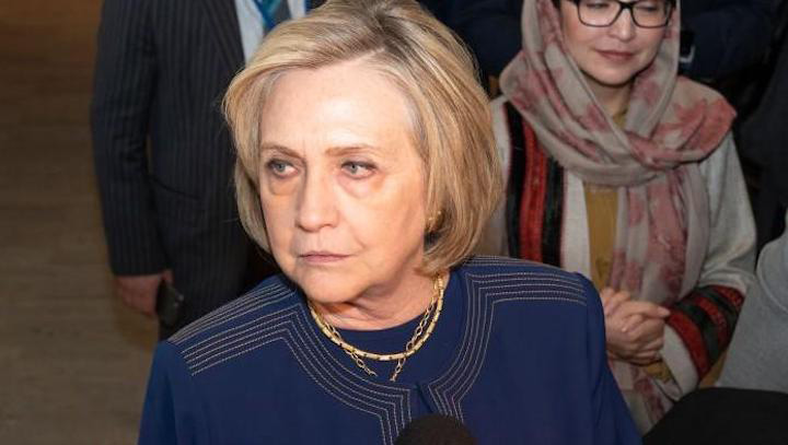 Hillary Clinton says she is sick to her stomach over looming reelection of Donald J. Trump