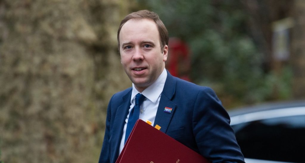 Health Secretary Matt Hancock