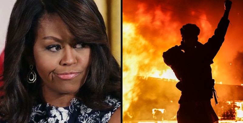 Michelle Obama says it is racist to call Black Lives Matter violent