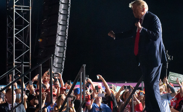 President Trump dances to YMCA at Florida rally