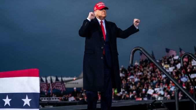 Trump tells Georgia supporters 'lock up the bidens'