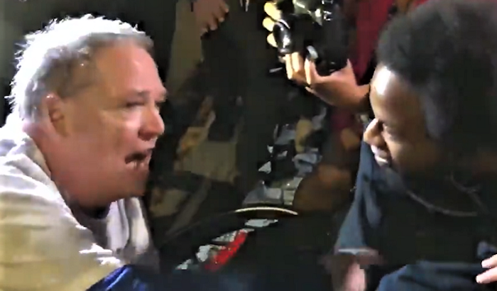 Antifa terrorize women, children and elderly after Maga mach