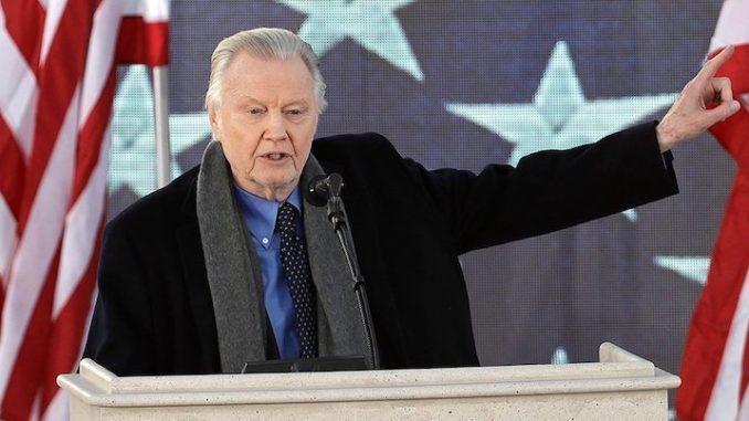 Jon Voight declares President Trump is the only man who can save this great nation