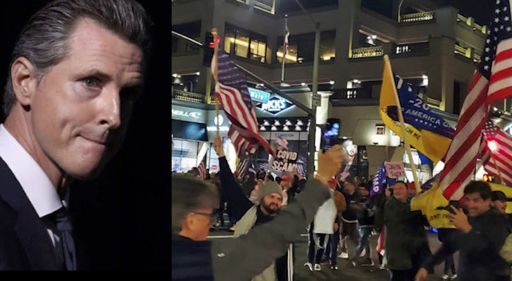 Thousands of protestors defy California Gov. Newsom's COVID order