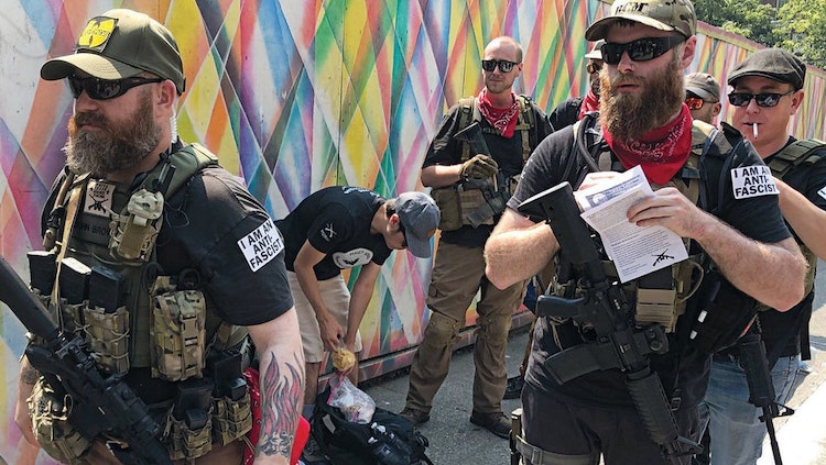 Armed Antifa leader threatens Trump saying he must concede by Sunday