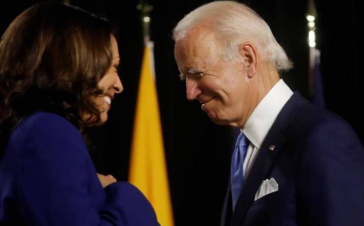 Joe Biden 'jokes' that if Kamala disagrees with his policies he'll develop a disease and resign