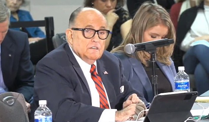 Giuliani tells lawmakers their career is worth losing if it means saving the Republic