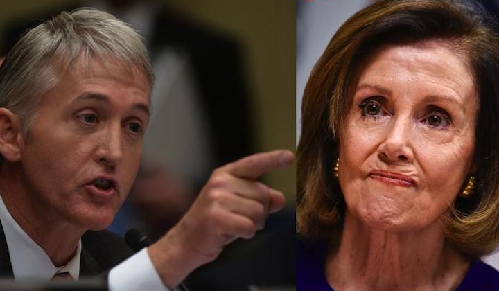 Trey Gowdy says Nancy Pelosi can't find a single Democrat who didn't date a Chinese spy