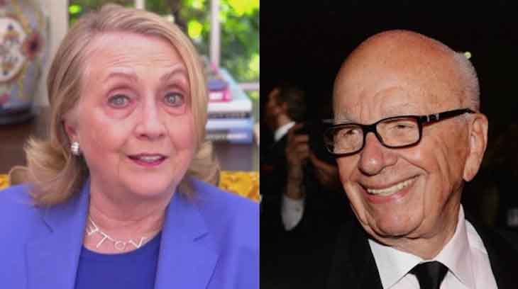 Fox News' Murdoch family backed Clinton Foundation and Hillary Clinton
