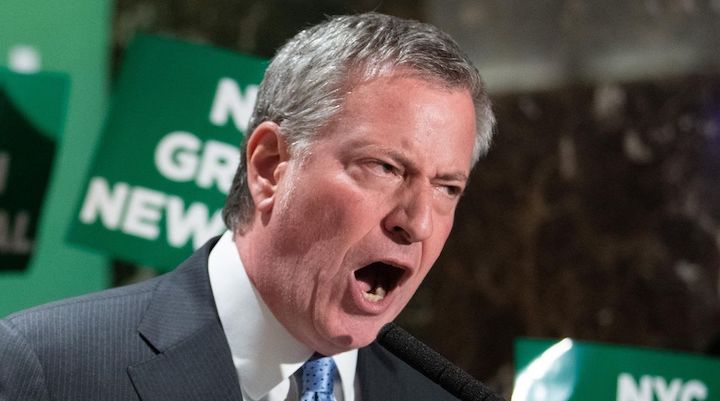 NYC mayor Bill de Blasio admits his plan is to redistribute wealth