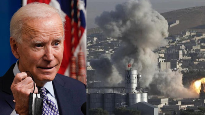 Joe Biden bombs the hell out of Syria on day 36 of being in office - breaking peacetime records