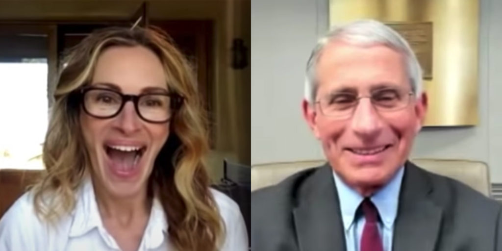 Jullia Roberts Dr Fauci
