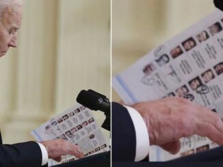 Joe Biden's cheat sheet contained names and photos of friendly reporters during presser