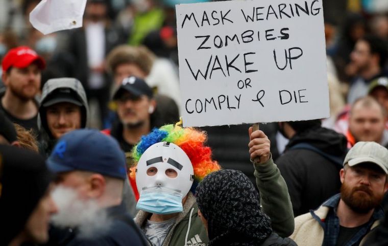 Thousands protest against Lockdowns in London