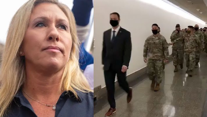 Democrats march U.S. troops into Capitol to intimidate Rep. Marjorie Greene