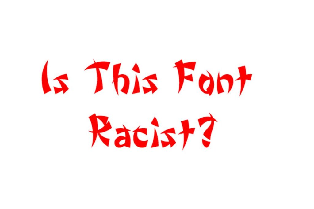 CNN racist font