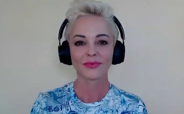 Actress Rose McGowan denounces the Democratic Party as a satanic cult